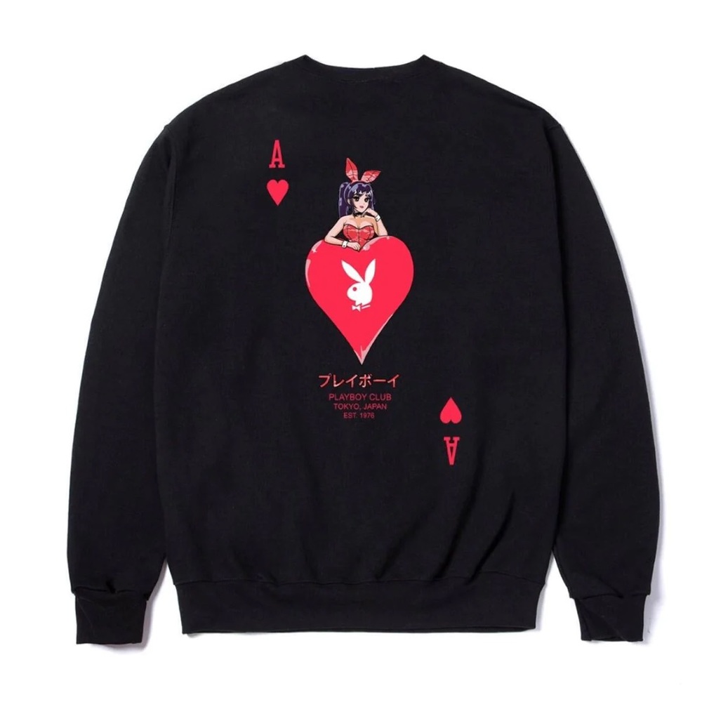 Ace of hearts playboy sweatshirt in medium